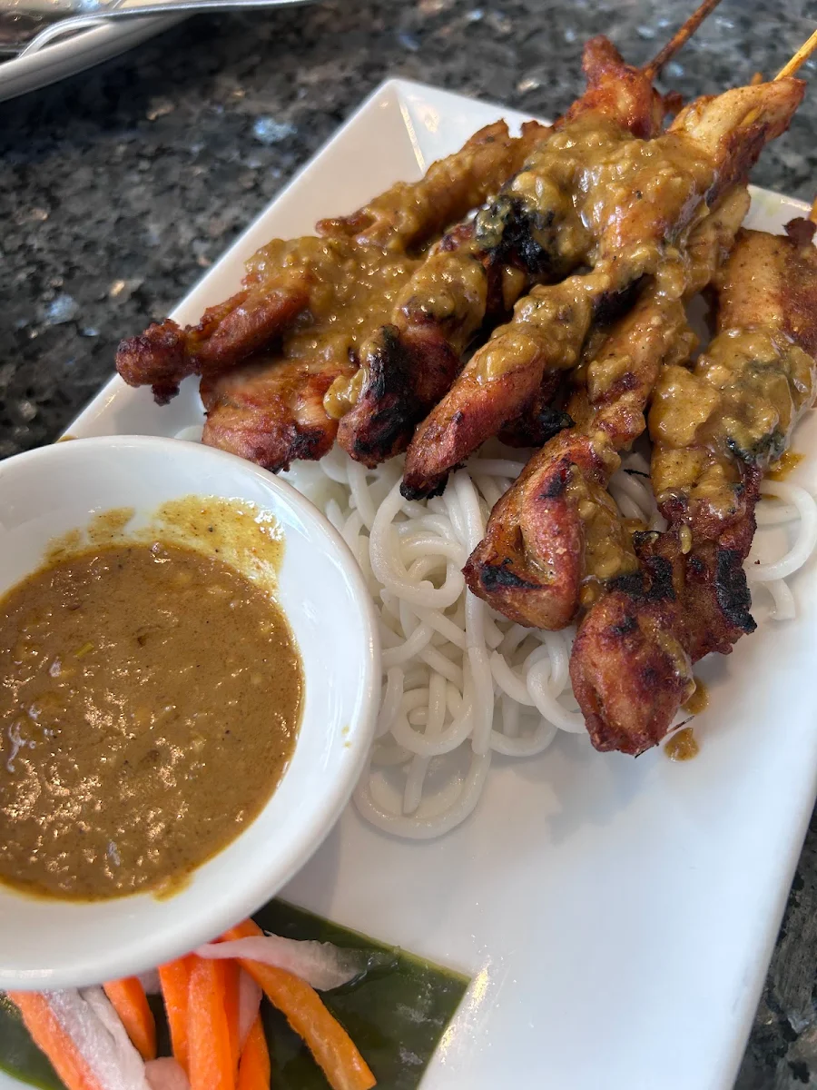 satay skewers 6 串燒沙爹雞肉 牛肉 豬肉, Saigon Star Restaurant